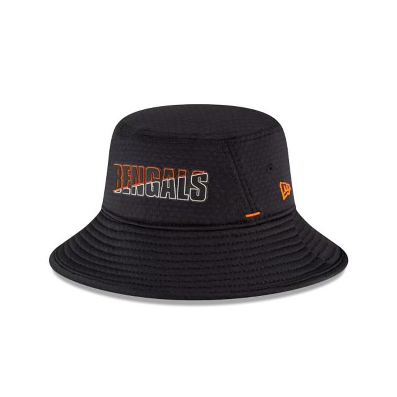 NFL Cincinnati Bengals Official Summer Sideline Stretch (KUF8509) - Black New Era Bucket Hats